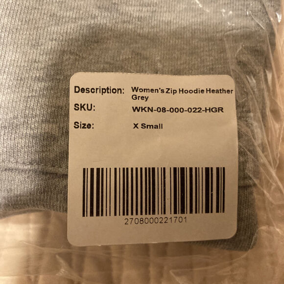 DSTLD WOMENS GRAY LONG SLEEVE FULL ZIP ACTIVEWEAR HOODIE X-SMALL - Picture 6 of 6